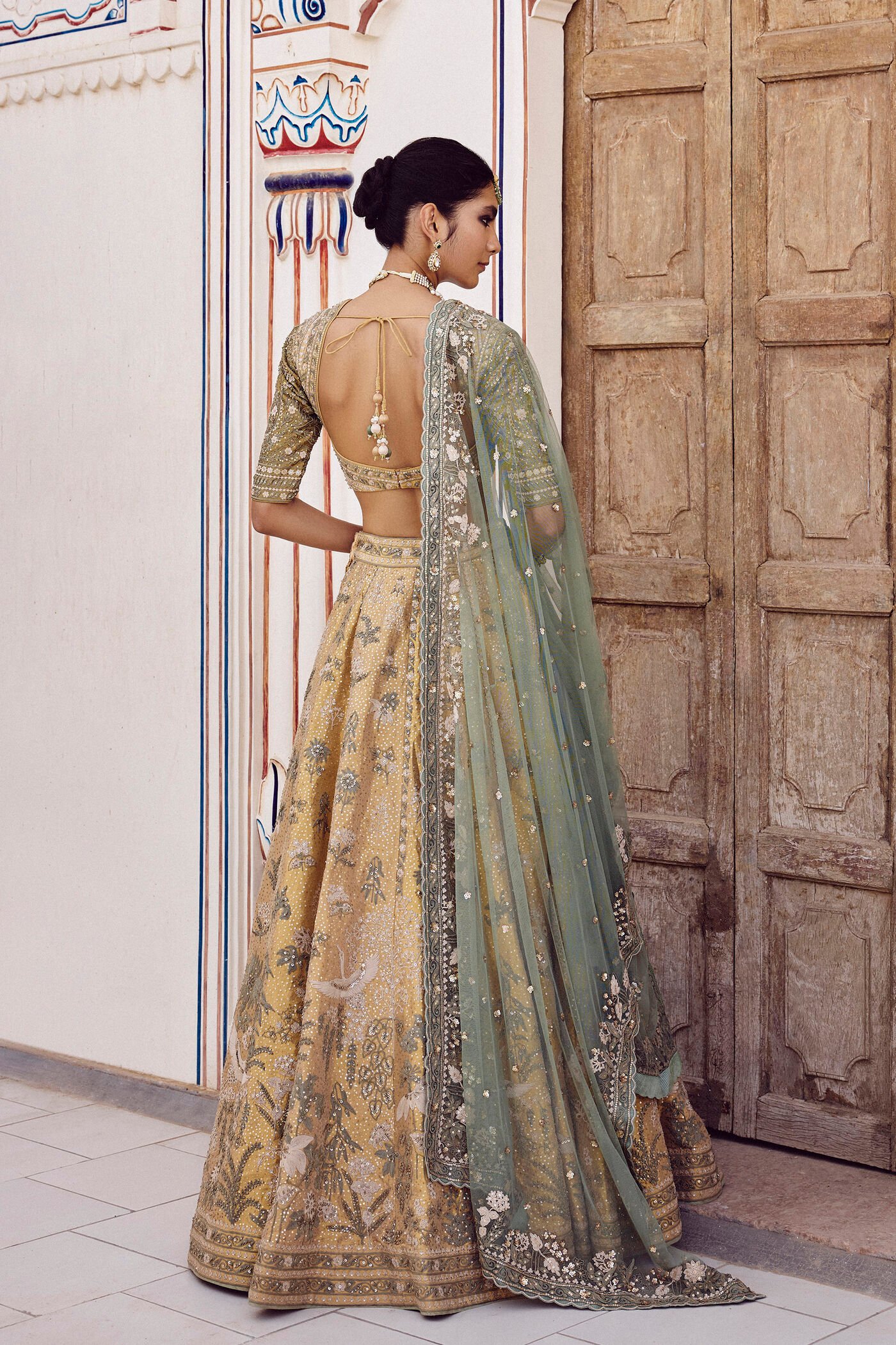Ikshita Embroidered Silk Lehenga Set - Gold ₹625,000 MRP Inclusive of all taxes - Image 2