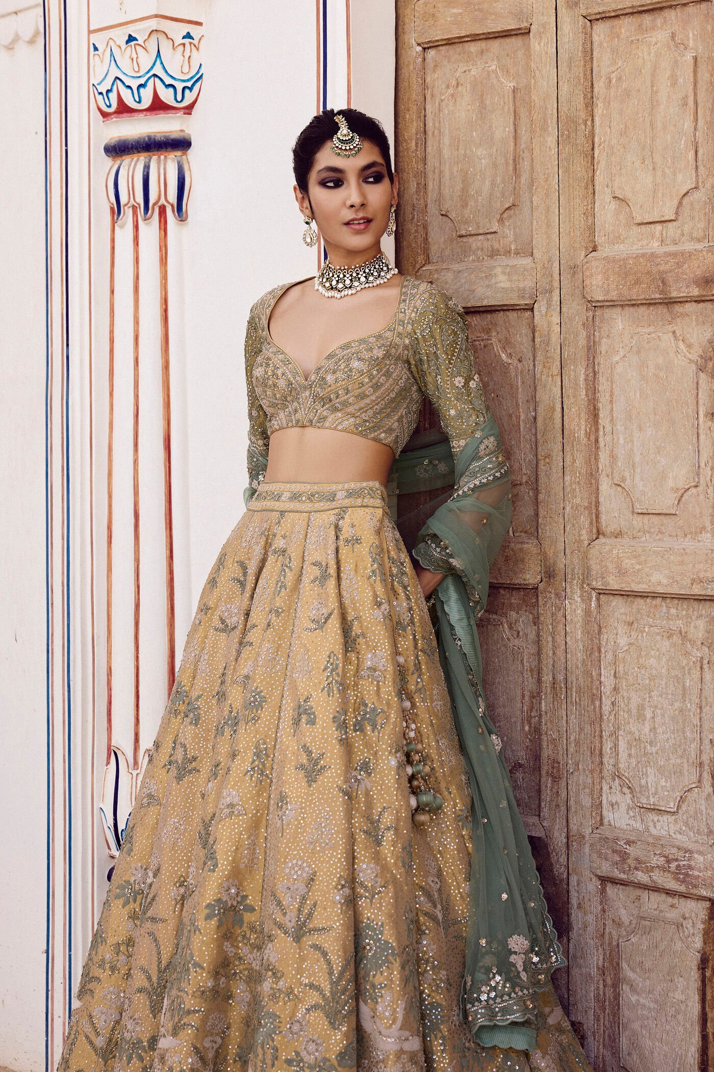 Ikshita Embroidered Silk Lehenga Set - Gold ₹625,000 MRP Inclusive of all taxes - Image 3