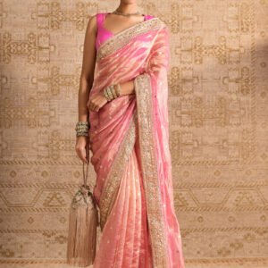Anvaya Handwoven Benarasi Silk Saree - Blush ₹99,000 MRP Inclusive of all taxes