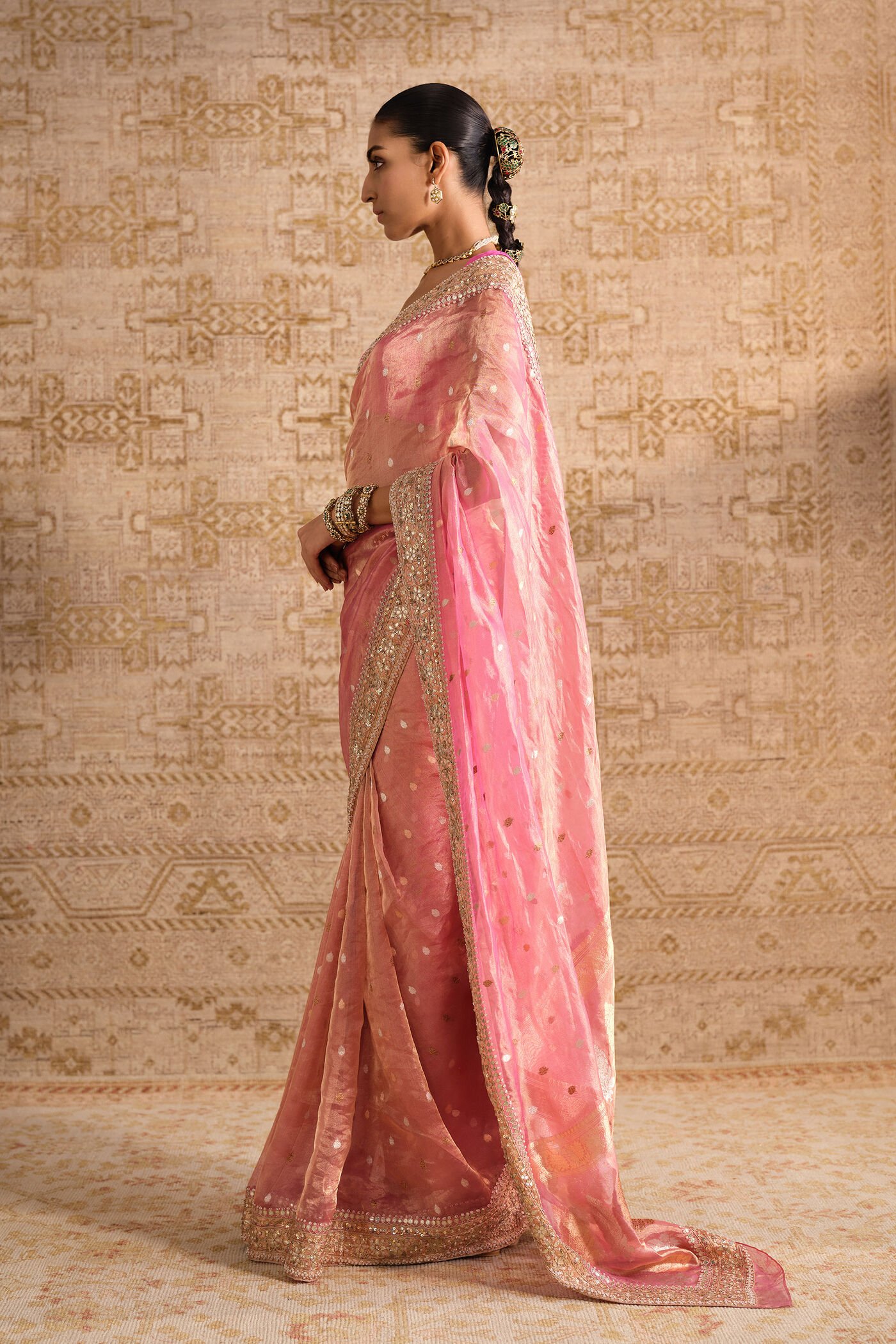 Anvaya Handwoven Benarasi Silk Saree - Blush ₹99,000 MRP Inclusive of all taxes - Image 2