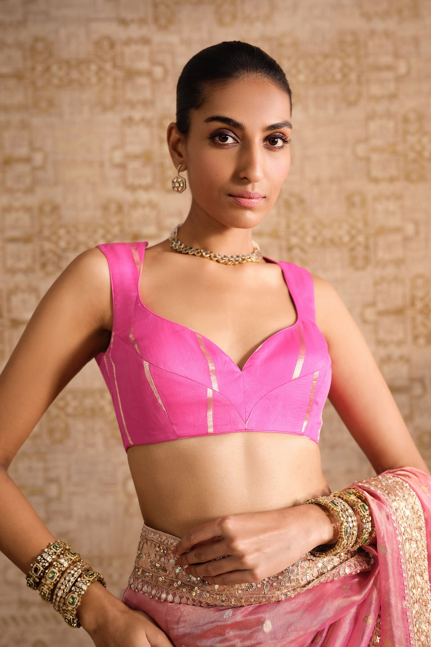 Anvaya Handwoven Benarasi Silk Saree - Blush ₹99,000 MRP Inclusive of all taxes - Image 5