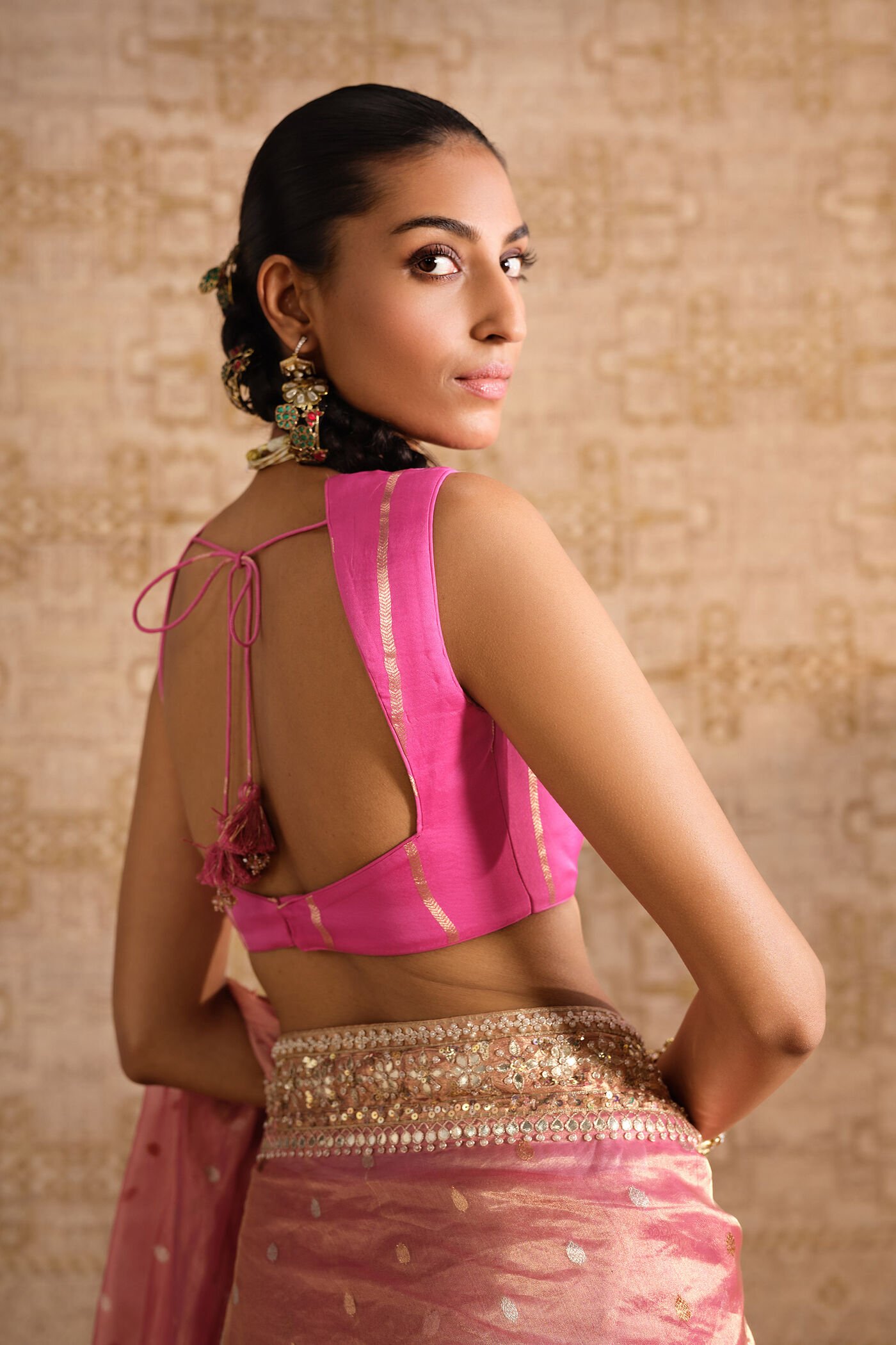 Anvaya Handwoven Benarasi Silk Saree - Blush ₹99,000 MRP Inclusive of all taxes - Image 6