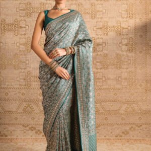 Anedya Handwoven Benarasi Silk Saree - Green ₹120,000 MRP Inclusive of all taxes