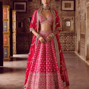 Sarasvi Gota Patti Silk Lehenga Set - Pink  ₹630,400   MRP Inclusive of all taxes