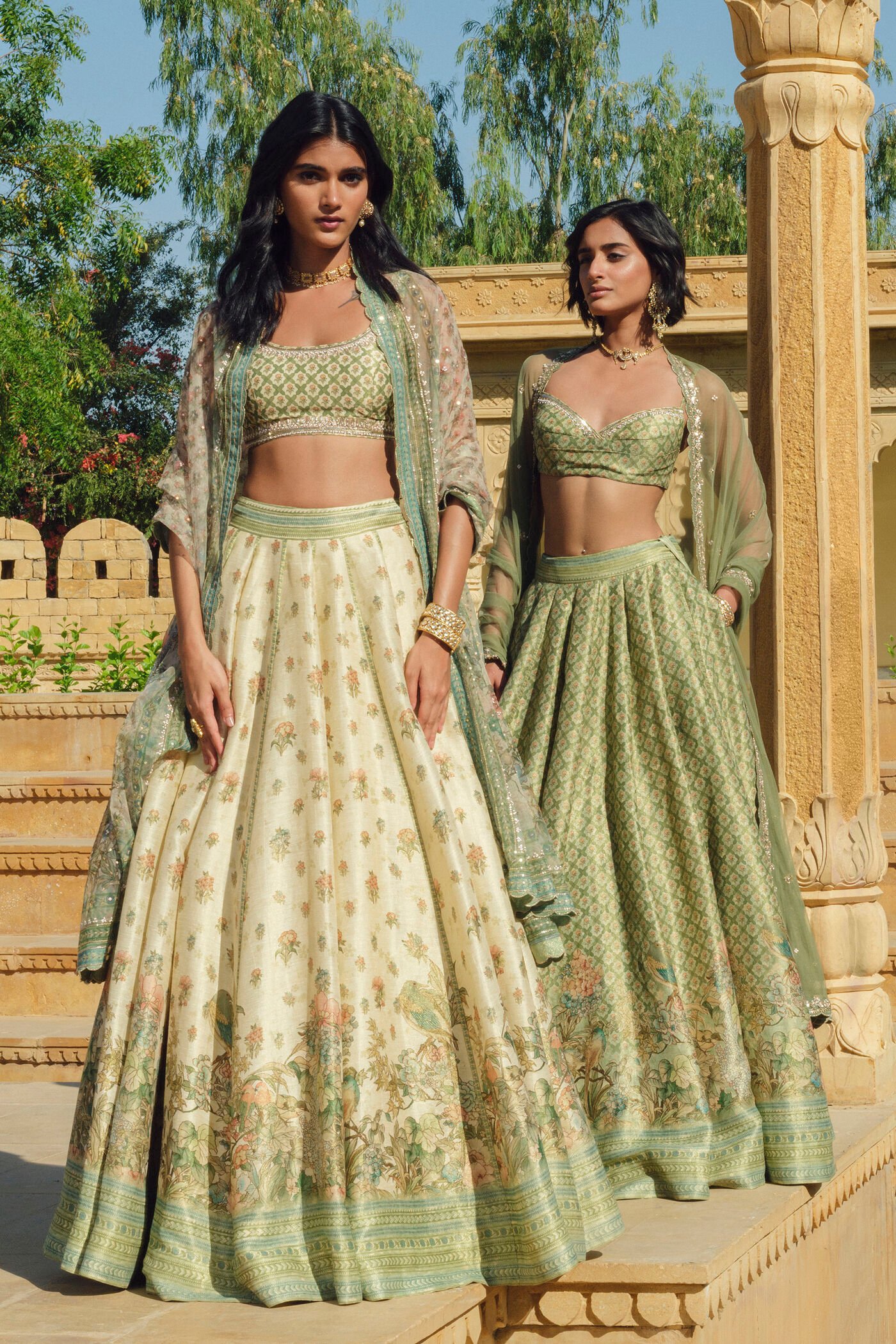 Fareeha Lehenga Set - Ivory ₹126,000 MRP Inclusive of all taxes - Image 5